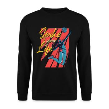 Beach-volley - Sweat-shirt Unisexe - noir - Devant - Alina (178cm) & Michal (187cm)