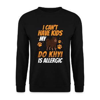 Have a Do Khyi Tibetan Mastiff - Unisex Sweatshirt - black - Front - Alina (178cm) & Michal (187cm)