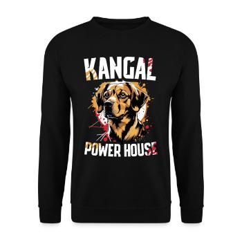 Kangal Power House Dog - Unisex Sweatshirt - black - Front - Alina (178cm) & Michal (187cm)