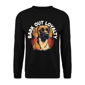 Kangal Dog Bark Out Loyalty - Unisex Sweatshirt - black - Front - Alina (178cm) & Michal (187cm)