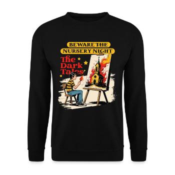 Okkultismus Dämonologie Tarot - Unisex Pullover - Schwarz - Vorne - Alina (178cm) & Michal (187cm)