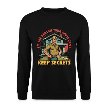 Building Surveyor Building Inspector - Unisex Sweatshirt - black - Front - Alina (178cm) & Michal (187cm)