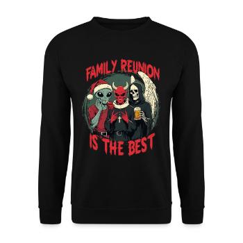 Occultisme Tarot La réunion de famille est la meilleure - Sweat-shirt Unisexe - noir - Devant - Alina (178cm) & Michal (187cm)