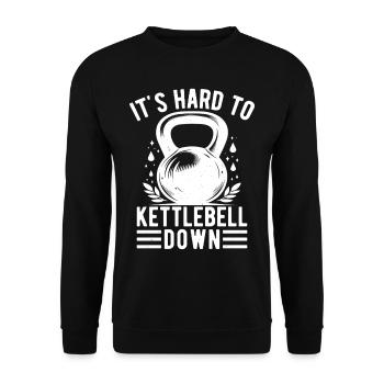 Gym Junkies It´s Hard To Kettlebell Calisthenics - Unisex Pullover - Schwarz - Vorne - Alina (178cm) & Michal (187cm)