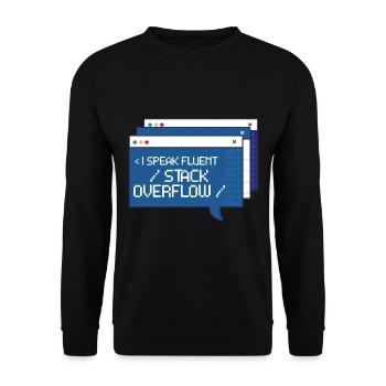 Informatiker Programmierer - Unisex Pullover - Schwarz - Vorne - Alina (178cm) & Michal (187cm)