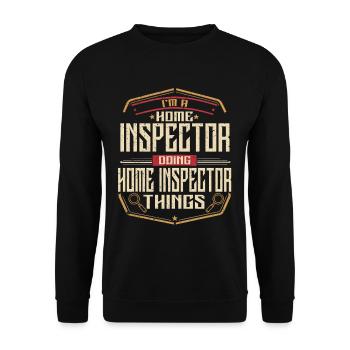 Building Surveyor Building Inspector - Unisex Sweatshirt - black - Front - Alina (178cm) & Michal (187cm)