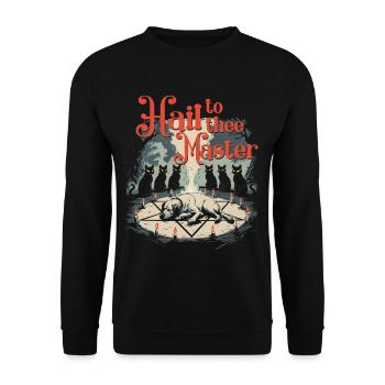 Occultism Demonology Tarot - Unisex Sweatshirt - black - Front - Alina (178cm) & Michal (187cm)