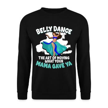 Belly Dance Belly Dancer - Unisex Sweatshirt - black - Front - Alina (178cm) & Michal (187cm)