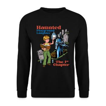 Okkultismus Dämonologie Tarot - Unisex Pullover - Schwarz - Vorne - Alina (178cm) & Michal (187cm)