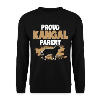 Kangal Hund Proud Kangal Parent - Unisex Pullover - Schwarz - Vorne - Alina (178cm) & Michal (187cm)