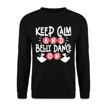 Belly Dance Belly Dancer - Unisex Sweatshirt - black - Front - Alina (178cm) & Michal (187cm)
