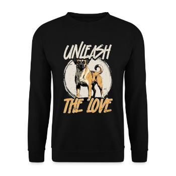 Kangal Hund - Unisex Pullover - Schwarz - Vorne - Alina (178cm) & Michal (187cm)