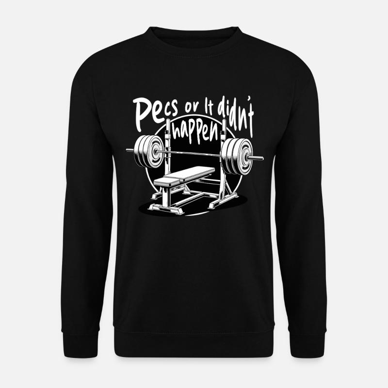 Chest Training Bodybuilder Gym - Unisex Sweatshirt - black