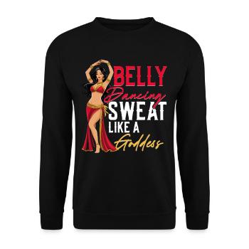Belly Dance Belly Dancer - Unisex Sweatshirt - black - Front - Alina (178cm) & Michal (187cm)