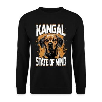 État d’ Kangal - Sweat-shirt Unisexe - noir - Devant - Alina (178cm) & Michal (187cm)