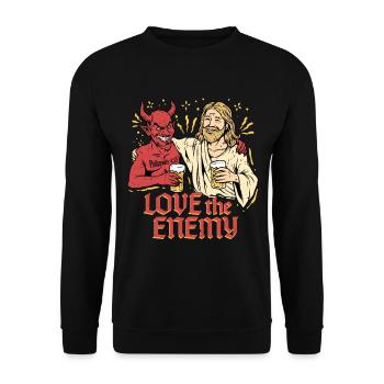 Occultism Demonology Tarot - Unisex Sweatshirt - black - Front - Alina (178cm) & Michal (187cm)