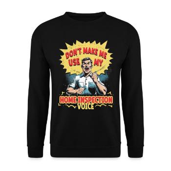 Building Surveyor Building Inspector - Unisex Sweatshirt - black - Front - Alina (178cm) & Michal (187cm)