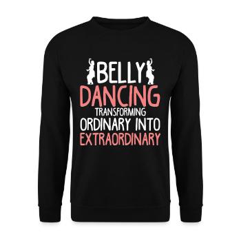 Belly Dance Belly Dancer - Unisex Sweatshirt - black - Front - Alina (178cm) & Michal (187cm)