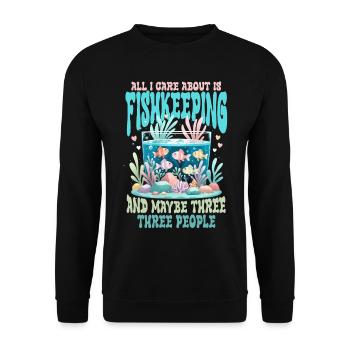 Coral Breeding Coral Breeders - Unisex Sweatshirt - black - Front - Alina (178cm) & Michal (187cm)