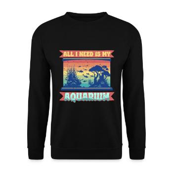 Coral Breeding Coral Breeders - Unisex Sweatshirt - black - Front - Alina (178cm) & Michal (187cm)