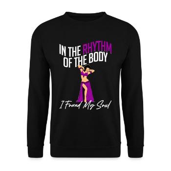 Belly Dance Belly Dancer - Unisex Sweatshirt - black - Front - Alina (178cm) & Michal (187cm)