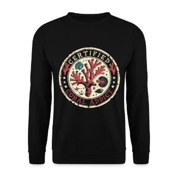 Coral Breeding Coral Breeders - Unisex Sweatshirt - black - Front - Alina (178cm) & Michal (187cm)