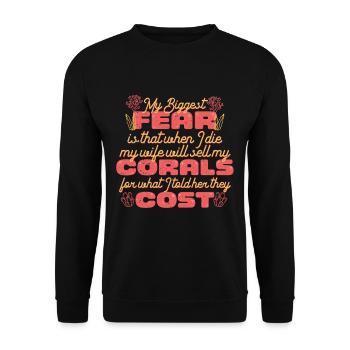 Coral Breeding Coral Breeders - Unisex Sweatshirt - black - Front - Alina (178cm) & Michal (187cm)