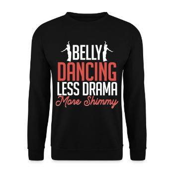 Belly Dance Belly Dancer - Unisex Sweatshirt - black - Front - Alina (178cm) & Michal (187cm)
