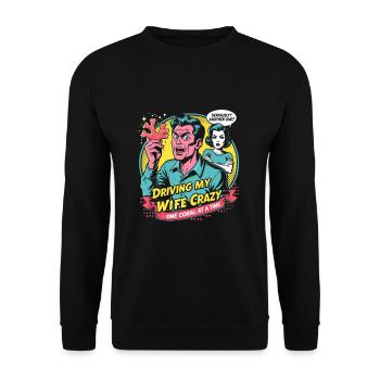 Coral Breeding Coral Breeder One Coral At A Time - Unisex Sweatshirt - black - Front - Alina (178cm) & Michal (187cm)