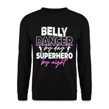 Belly Dance Belly Dancer - Unisex Sweatshirt - black - Front - Alina (178cm) & Michal (187cm)
