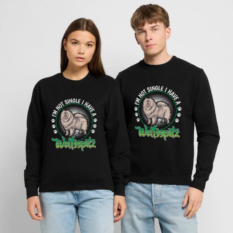 Wolfspitz not single German Wolfspitz Unisex Sweatshirt