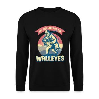 Pêche au sandre à perche glasseye - Sweat-shirt Unisexe - noir - Devant - Alina (178cm) & Michal (187cm)