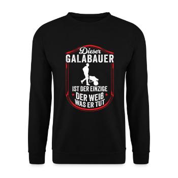 Le jardinier paysagiste sait - Sweat-shirt Unisexe - noir - Devant - Alina (178cm) & Michal (187cm)