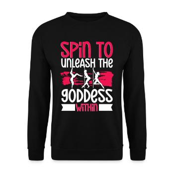 Pole Dancing Pole Dancing Pole Dance - Unisex Sweatshirt - black - Front - Alina (178cm) & Michal (187cm)
