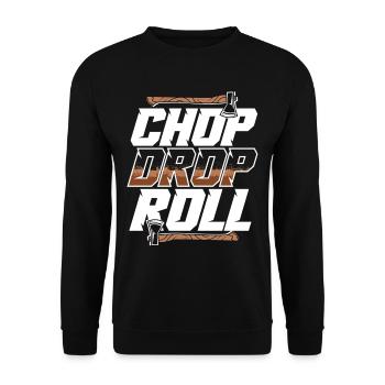 Hache Lancer Bûcheron Hachette Cible Lancer Chop Dop Roll - Sweat-shirt Unisexe - noir - Devant - Alina (178cm) & Michal (187cm)