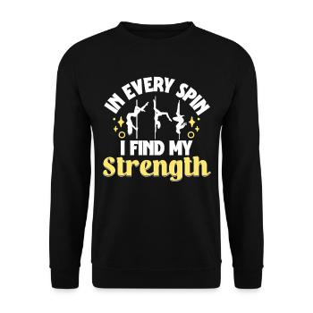 Pole dance Pole dance Pole dancer - Sweat-shirt Unisexe - noir - Devant - Alina (178cm) & Michal (187cm)