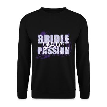 Hobby Horsing Hobby Horses Bridez vos passions - Sweat-shirt Unisexe - noir - Devant - Alina (178cm) & Michal (187cm)