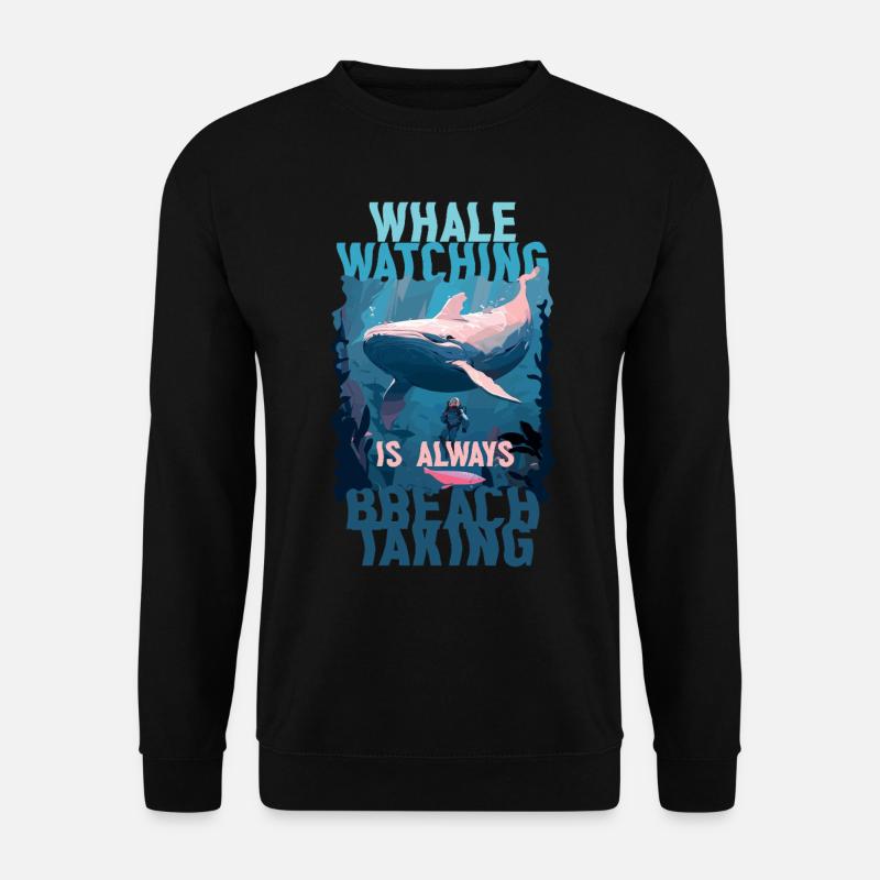 Walbeobachtung Whale Watching - Unisex Sweatshirt - black
