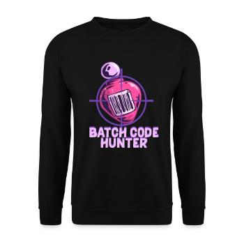 Perfume Lover Perfume Collector Batch Code Hunter - Unisex Sweatshirt - black - Front - Alina (178cm) & Michal (187cm)