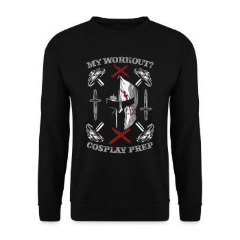 Cosplay Bodybuilder - Unisex Sweatshirt - black - Front - Alina (178cm) & Michal (187cm)