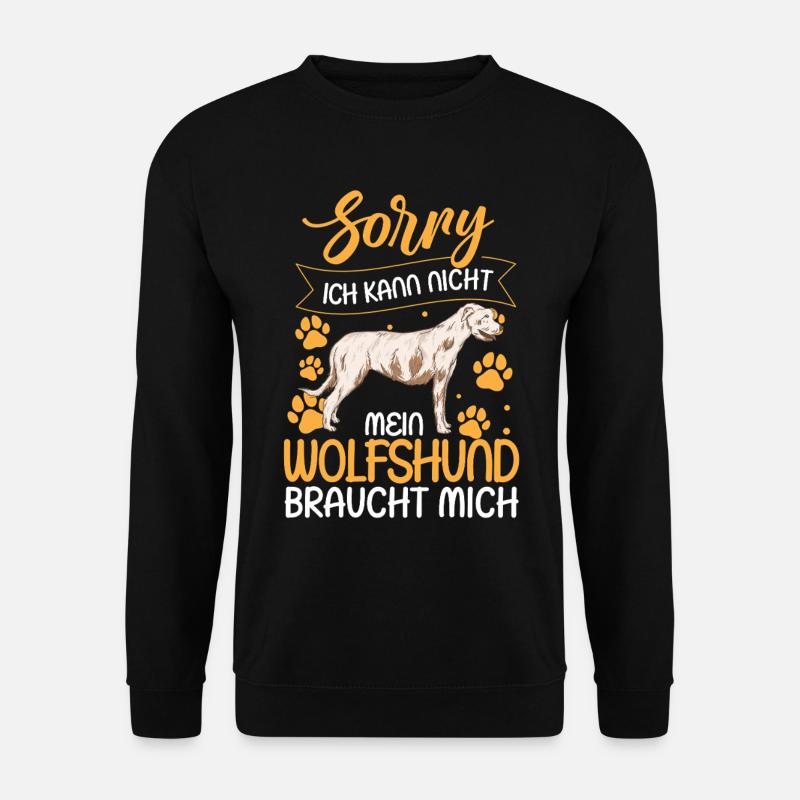 Irish Wolfhound I Can't - Unisex Sweatshirt - black