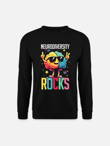 Autistisk Autistisk Autisme Neurodiversitet rocker - Unisex sweater - sort