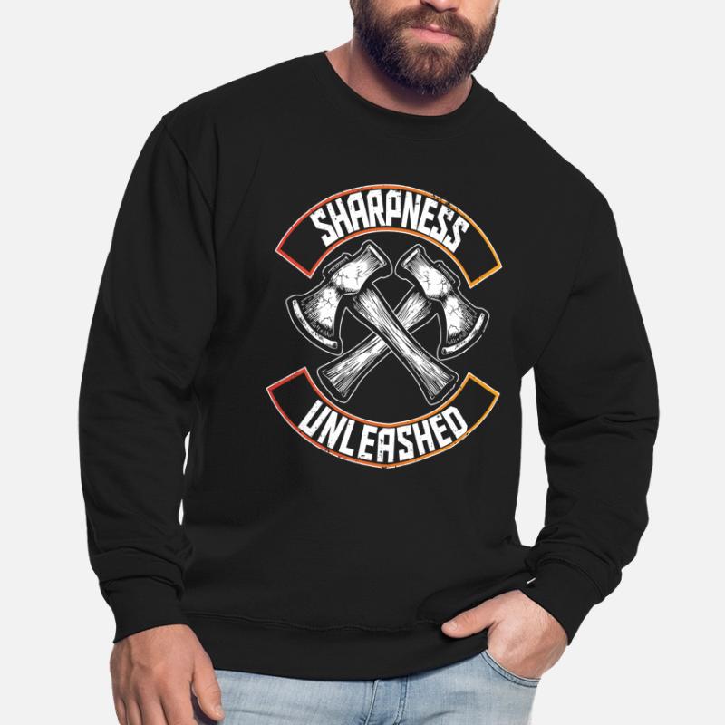Axtwerfen Holzfäller Sharpness Unleashed Unisex Pullover