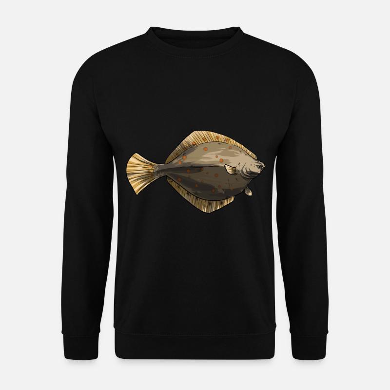Plaice Halibut - Unisex Sweatshirt - black