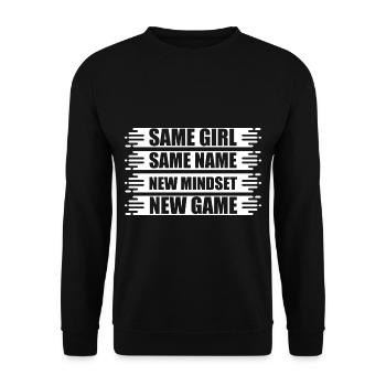 Same Girl Same Name New Mindset New Game 4 - Unisex Sweatshirt - black - Front - Alina (178cm) & Michal (187cm)