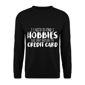 Besoin de trouver des passe-temps qui n’incluent pas la carte de crédit 3 - Sweat-shirt Unisexe - noir - Devant - Alina (178cm) & Michal (187cm)