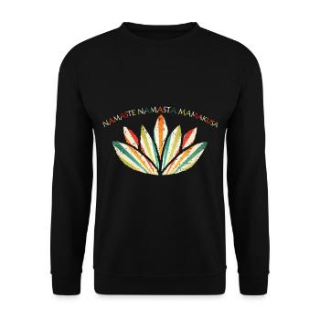 logo namaste - Sweat-shirt Unisexe - noir - Devant - Alina (178cm) & Michal (187cm)