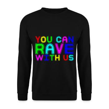 Vous pouvez ravir avec nous - Sweat-shirt Unisexe - noir - Devant - Alina (178cm) & Michal (187cm)