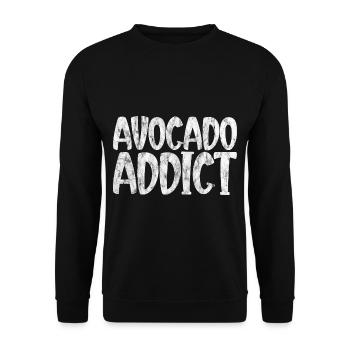 Accro à l’avocat 3 - Sweat-shirt Unisexe - noir - Devant - Alina (178cm) & Michal (187cm)