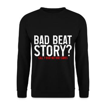 Histoire de Bad Beat, appelez le 1-800-No-One-Cares 2 - Sweat-shirt Unisexe - noir - Devant - Alina (178cm) & Michal (187cm)